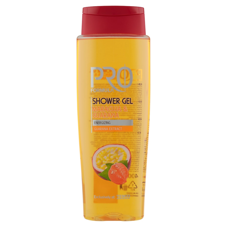 Tesco Pro Formula Maracuja & Guarana tusfürdő 400 ml
