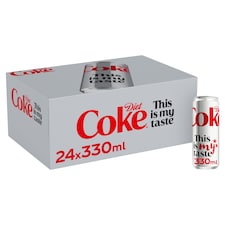 Diet Coke Soft Drink 24x330ml 