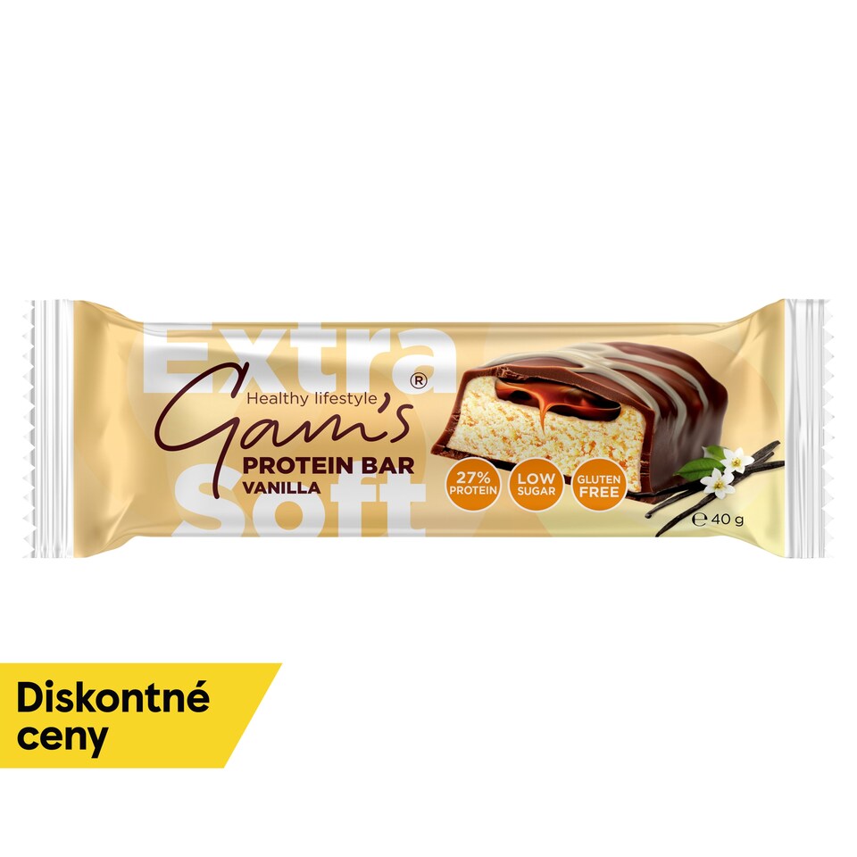 obrázok 1 z Gam's Protein ExtraSoft Bar Vanilla 40 g