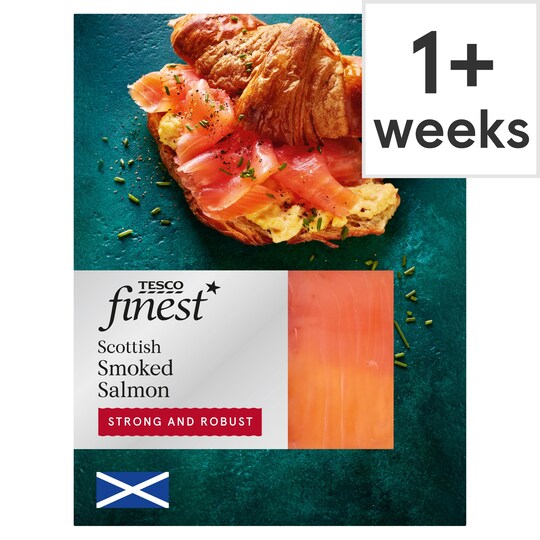 Tesco Finest Scottish Smoked Salmon 60G Tesco Groceries