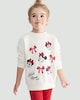 image 2 of Disney Minnie Mouse 2-Piece Sweatshirt and Flared Leggings Set in Cream