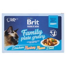 Brit Premium by Nature Kompletní prémiové mokré krmivo pro dospělé kočky 12 x 85g (1020g)