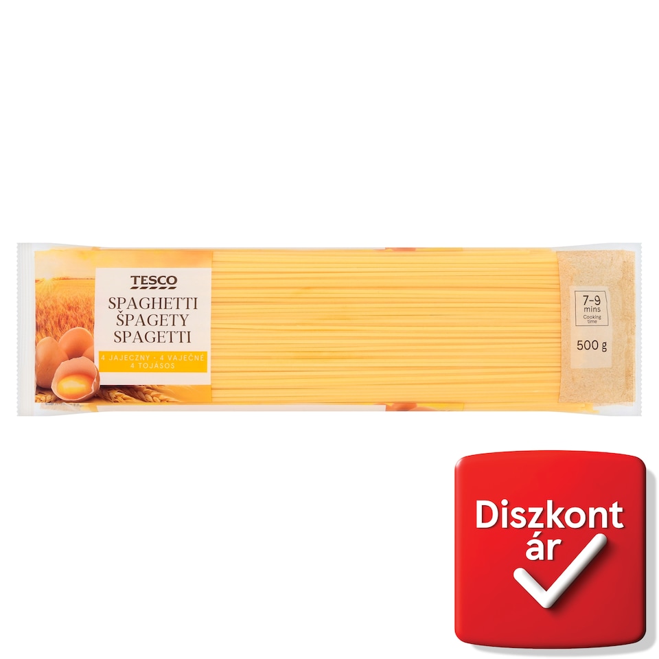 Tesco spagetti 4 tojásos száraztészta 500 g