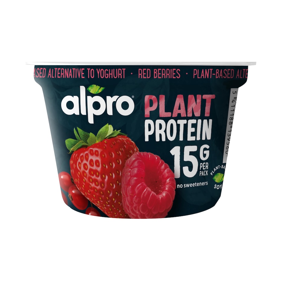 ALPRO Soy fermented product with red fruit flavor, 200g