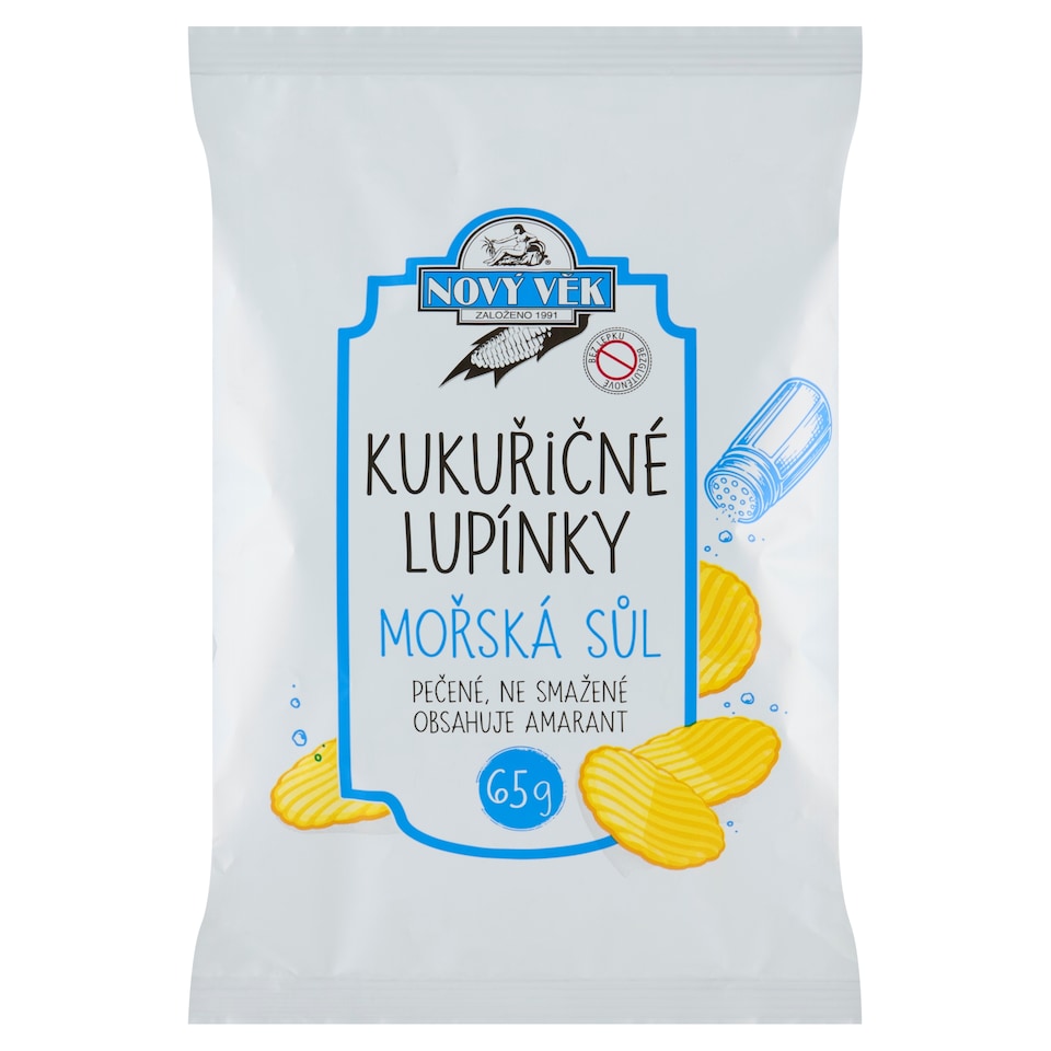 Obrázek 1 pro produkt Nový Věk Kukuřičné lupínky mořská sůl 65g