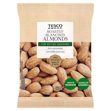 Tesco Roasted Blanched Almonds 60g