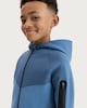 image 2 of F&F Active Boys Colour Block Zip Up Hoodie in Blue