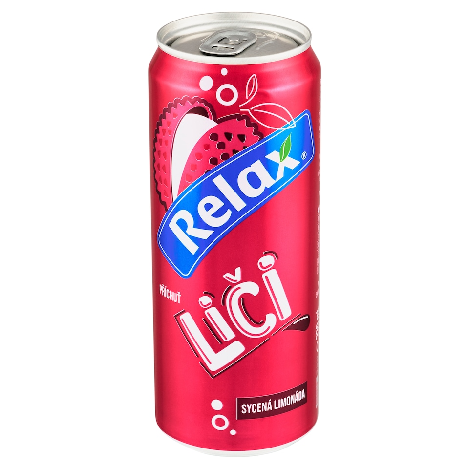 Obrázek 1 pro produkt Relax Sycená limonáda příchuť liči 330ml