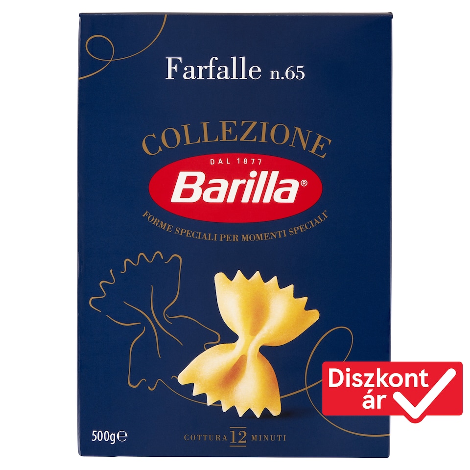 Barilla Farfalle apró száraztészta durum búzadarából 500 g