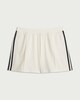 image 4 of F&F Active AFTERCLASS Side Stripe Shorts in Cream