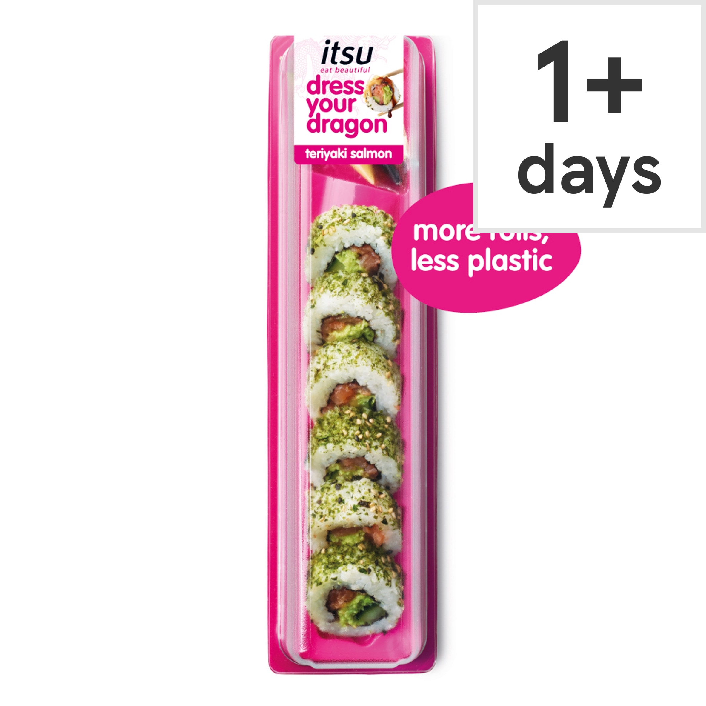itsu teriyaki salmon dragon'roll 176g