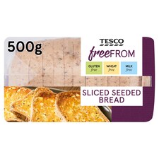 Tesco Free From Sliced Seeded Bread 500g