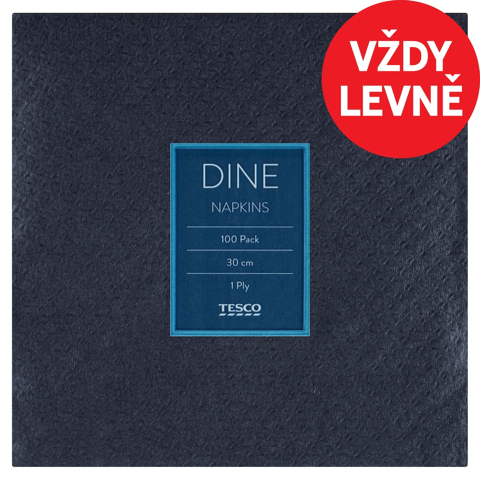 Tesco Dine ubrousky 1 vrstva 100 ks