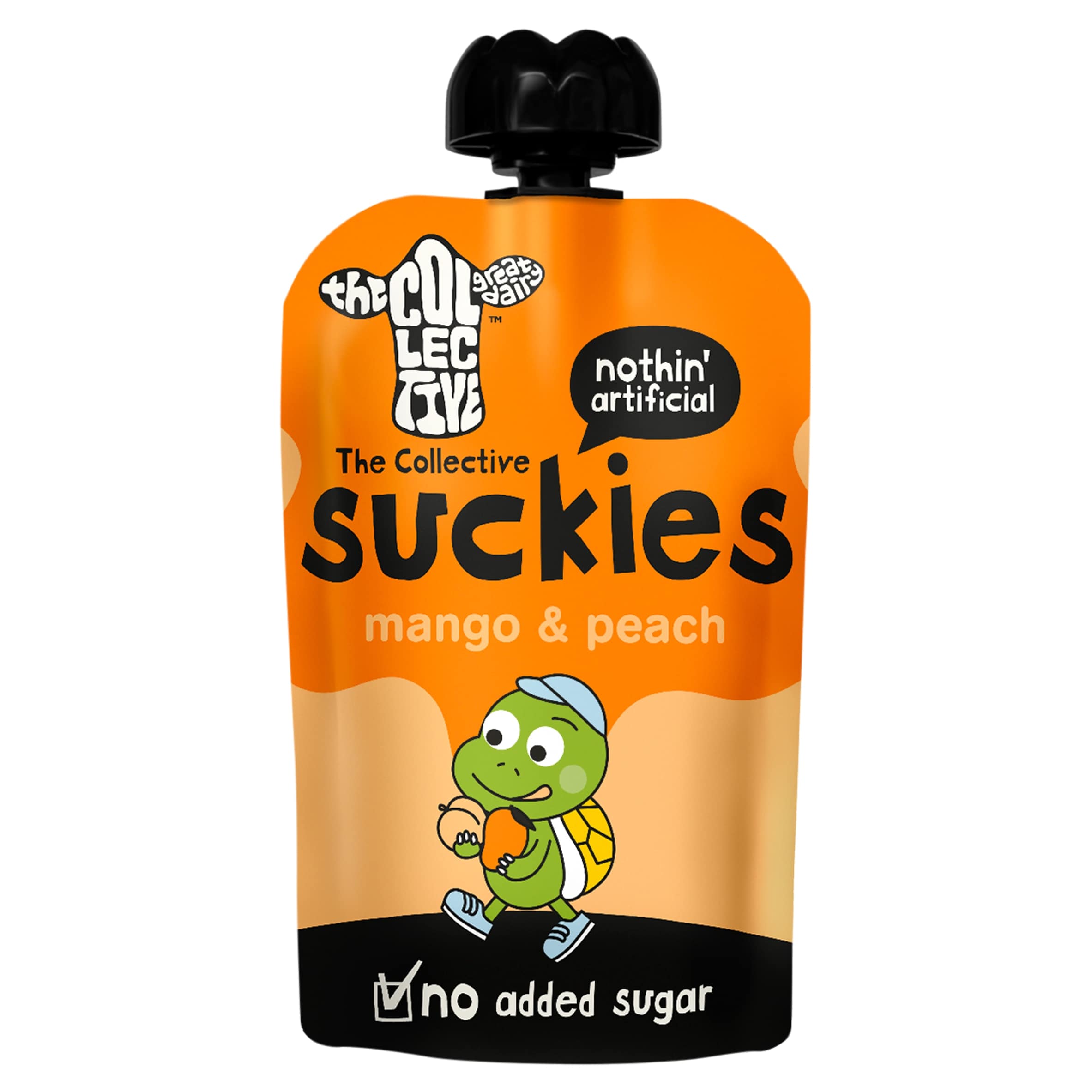 The Collective Suckies No Added Sugar Mango & Peach Kids Yoghurt Pouch 90g