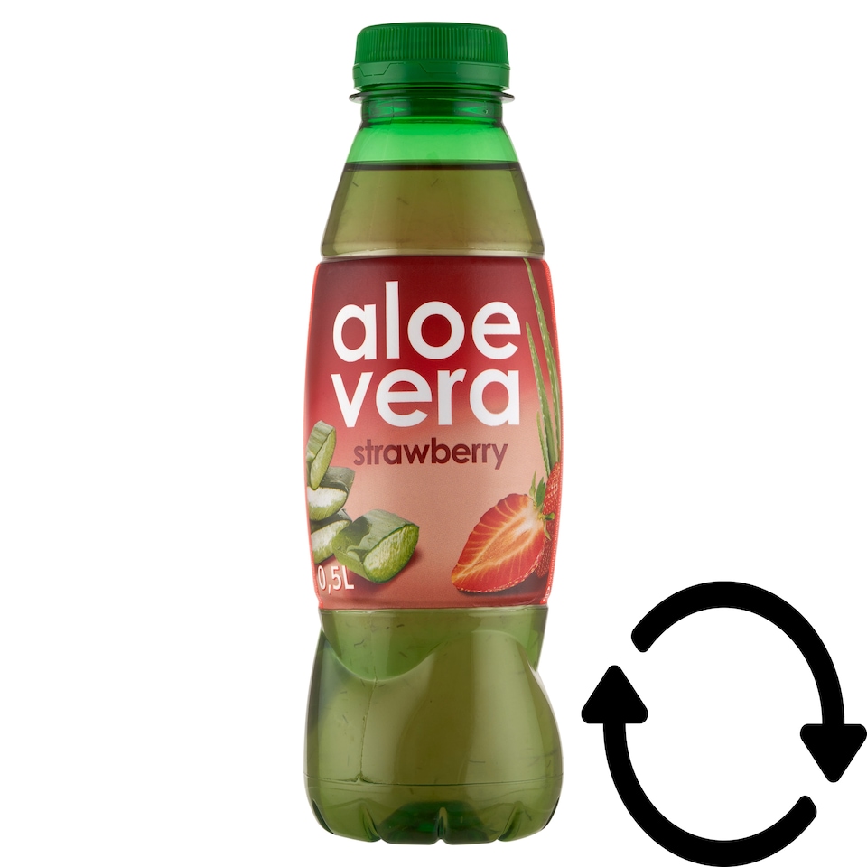 Aloe Vera eper ízesítésű gyümölcsital aloe verával és szőlőlével 0,5 l