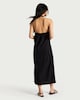 image 3 of F&F Keyhole Accent Halter Neck Midi Dress in Black