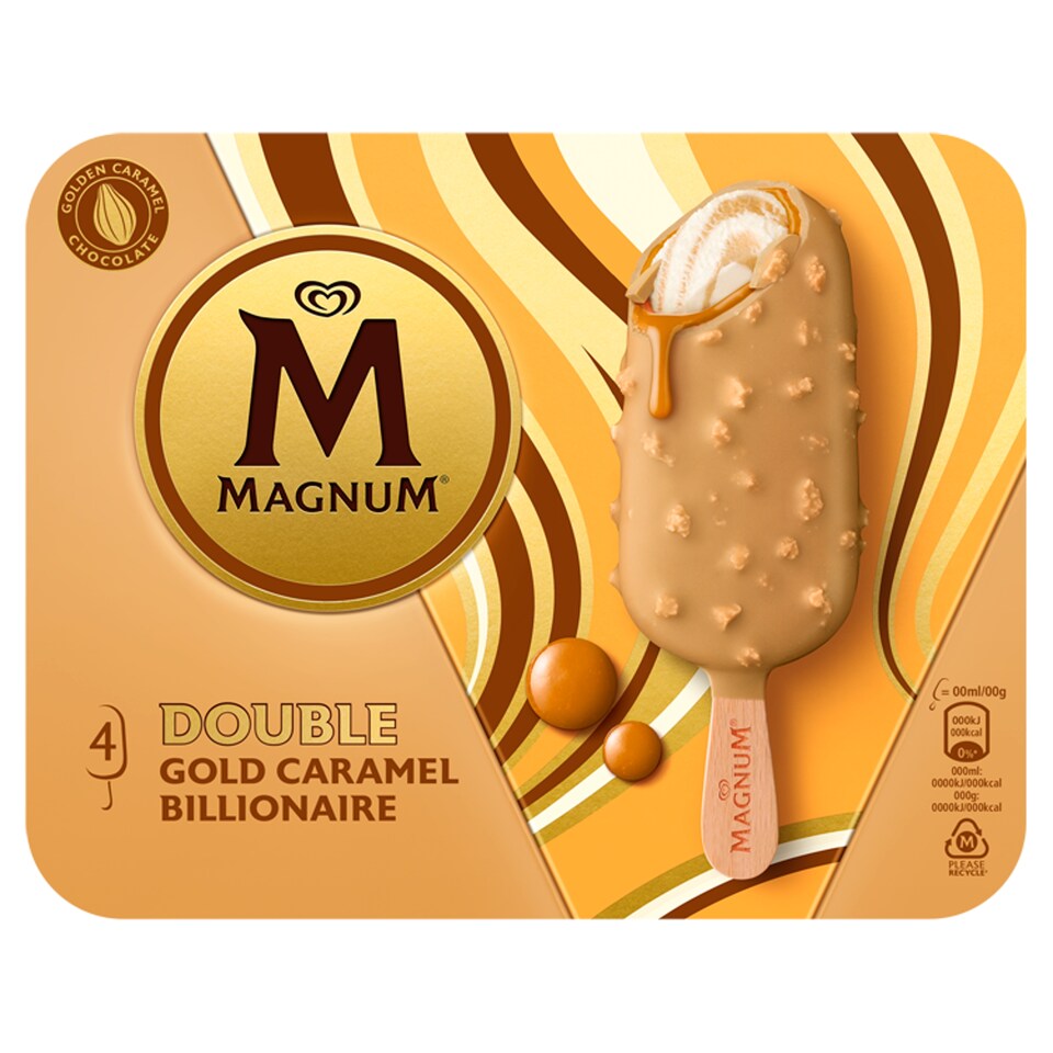 Magnum Mini Multipack Ice Cream Double Gold Caramel 4 x 85 ml (340 ml)