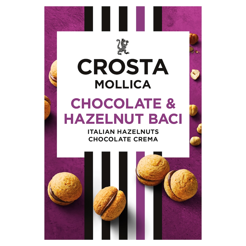 Crosta & Mollica Baci Hazelnut Biscuits 140g