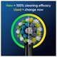 image 5 of Oral-B Pro Cross Action Black Electric Toothbrush Heads 8 Pack