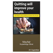 Mayfair Superkings Silver Cigarettes 20 Pack