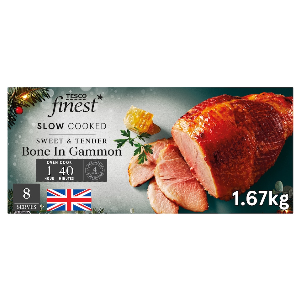 Tesco Finest Slow Cooked Bone In Gammon 1.67kg