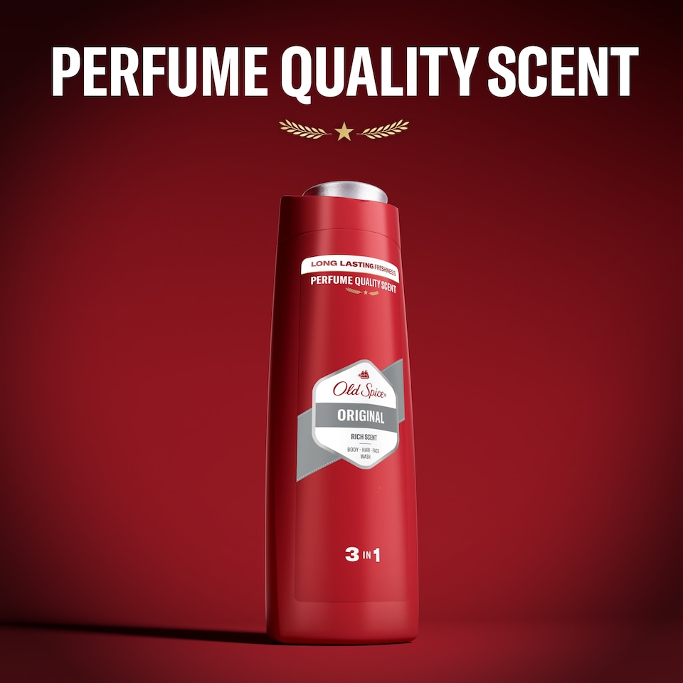 image 1 of Old Spice Original Men’s Shower Gel & Shampoo 400ml Multi-Use 3-in-1 Hair-Face-Body Wash