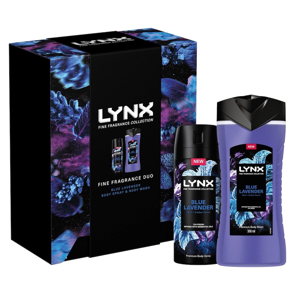 image 1 of Lynx Fine Fragrance Blue Lavender Duo Gift Set