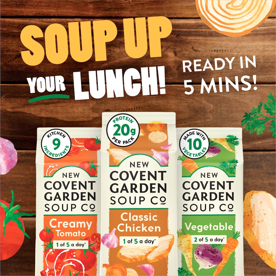 image 1 of New Covent Garden Lentil & Smoked Bacon Soup 560G
