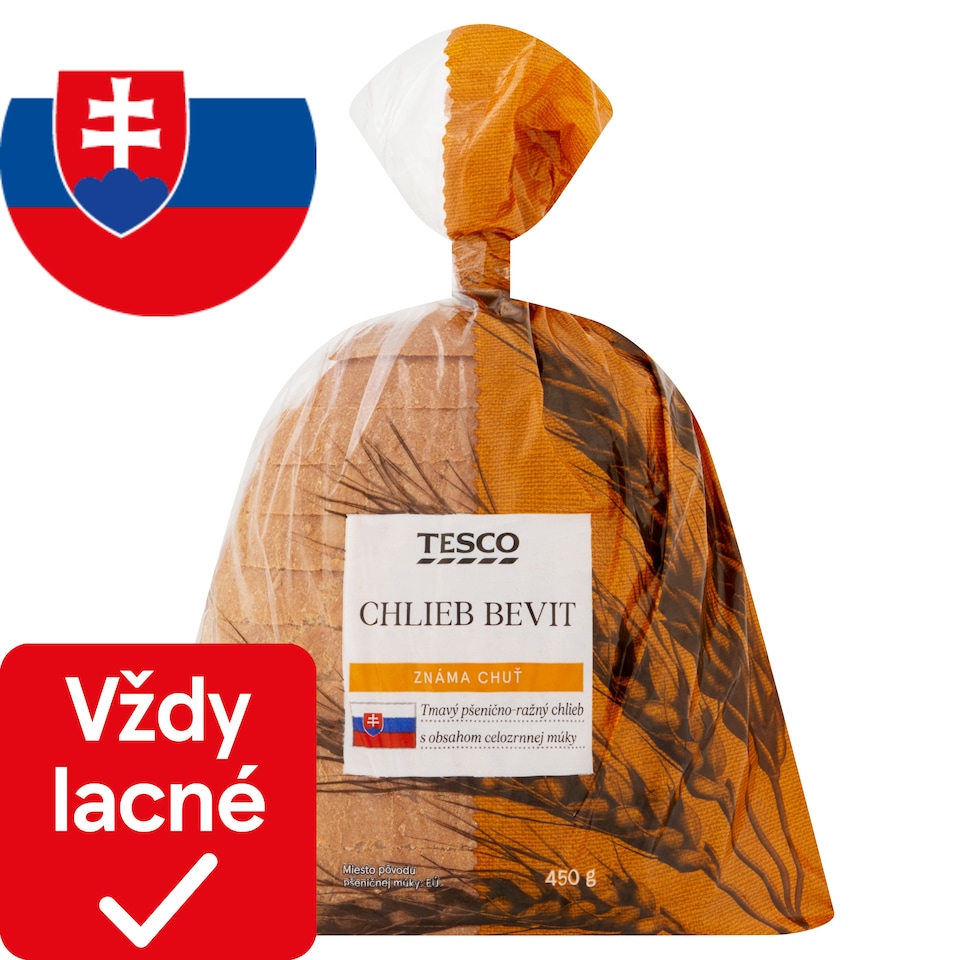 Tesco Chlieb Bevit 450 g