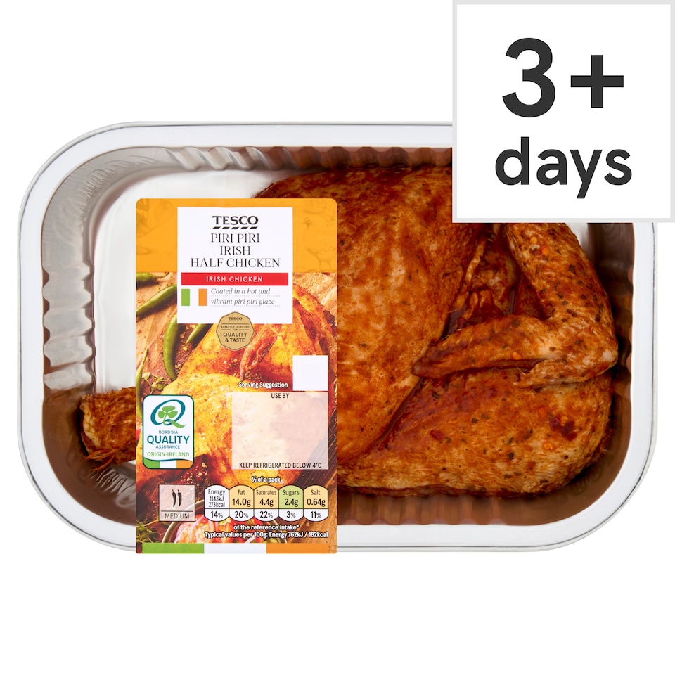 Tesco Piri Piri Irish Half Chicken 600g