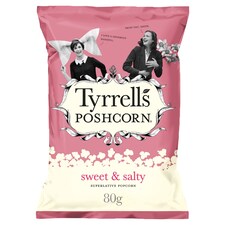 Tyrrells Sweet & Salty Popcorn 80 g