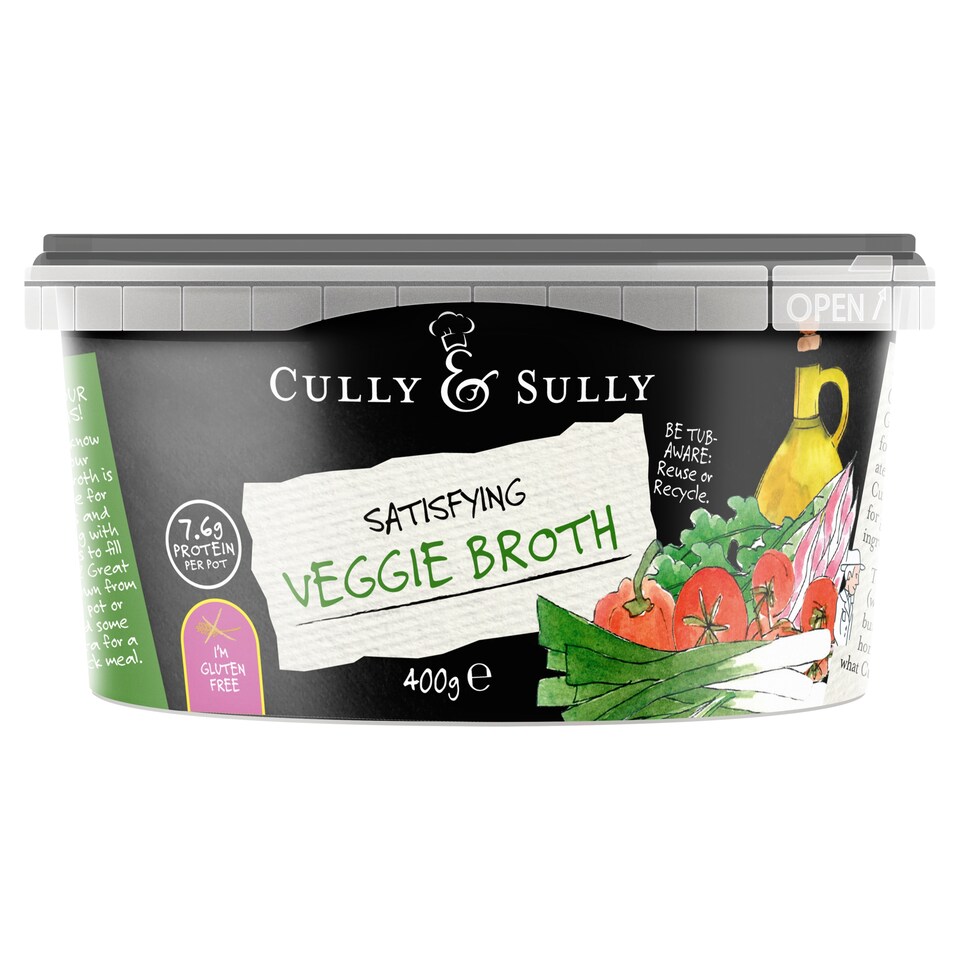 Cully & Sully Satisfying Veggie Broth 400g