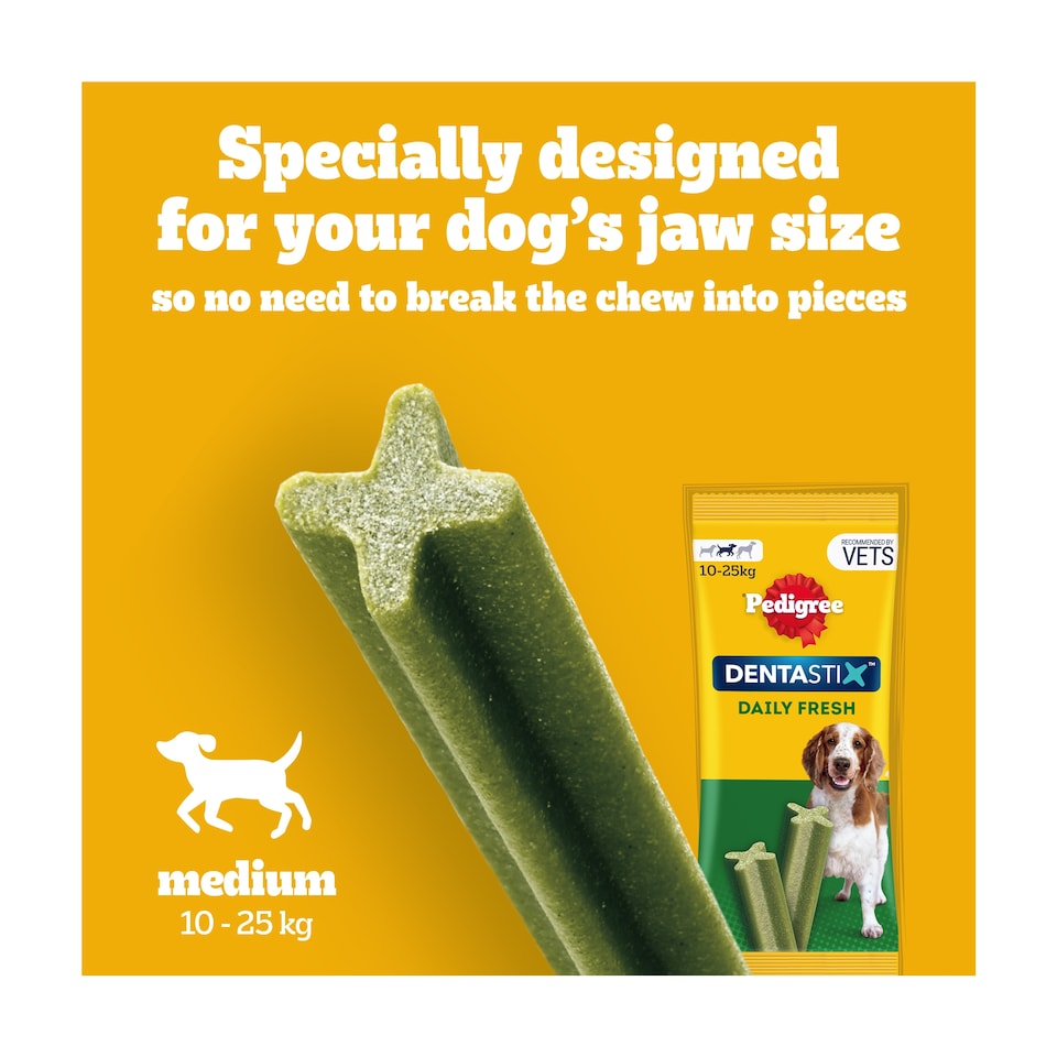 image 1 of Pedigree Dentastix Fresh Medium Dog Treats 5 Dental Sticks