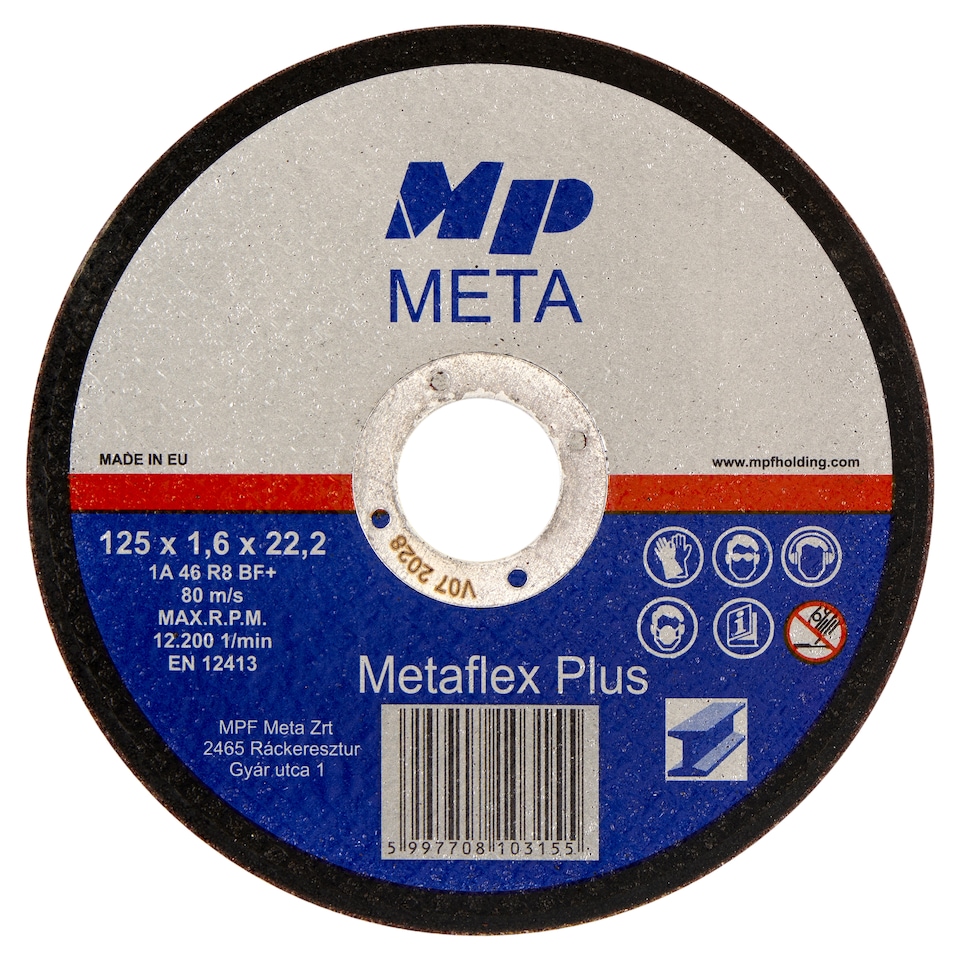 MP Meta Metaflex Plus korong 125 x 1,6 x 22,2