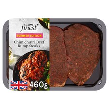 Tesco Finest Chimichurri Beef Rump Steaks 460g
