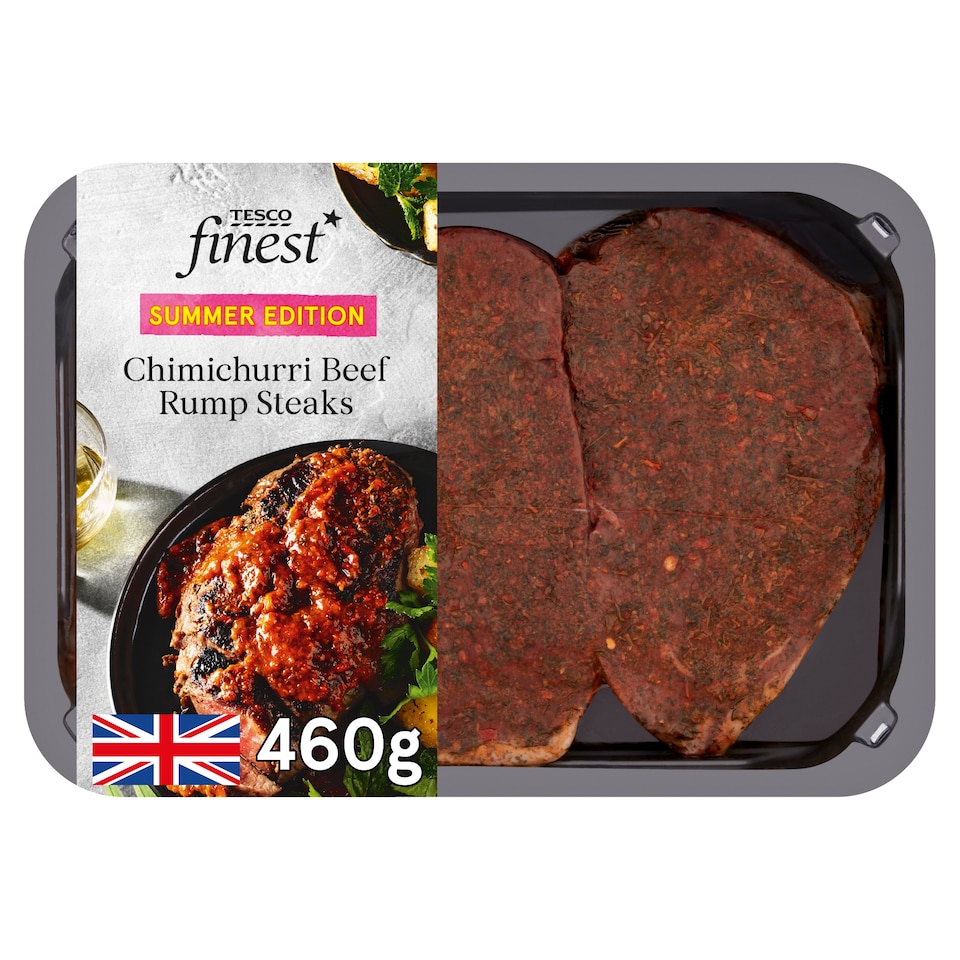 Tesco Finest Chimichurri Beef Rump Steaks 460g