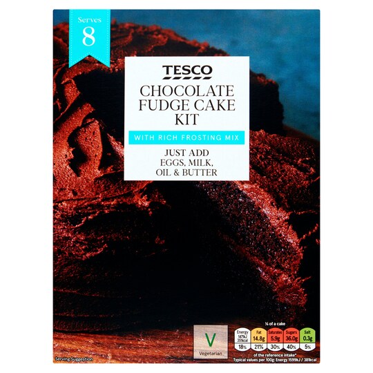 Tesco Chocolate Fudge Cake Kit 502G Tesco Groceries