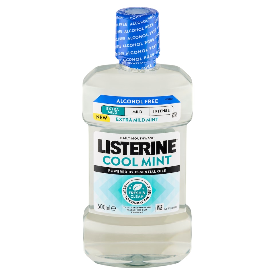 obrázok 1 z Listerine Cool Mint Extra Mild Mint ústna voda 500 ml