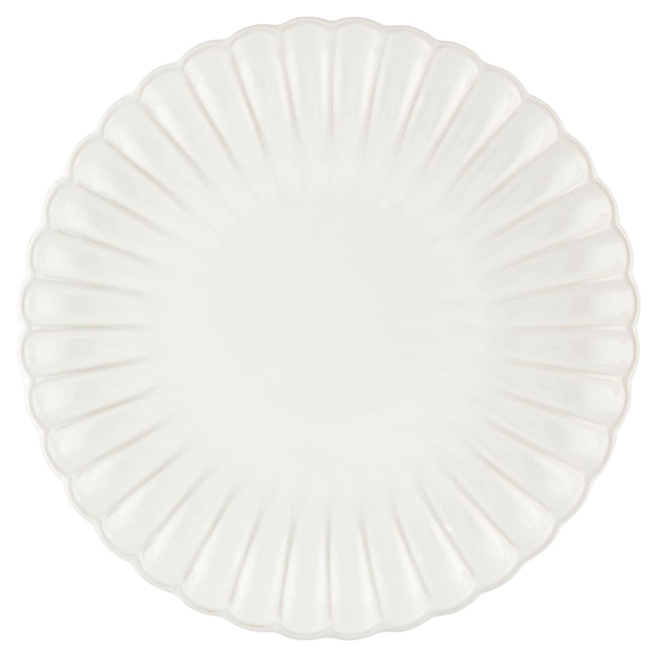 Fox & Ivy Cream Petal Dinner Plate