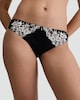 image 4 of F&F Floral Lace Trim Brazilian Knicker in Black