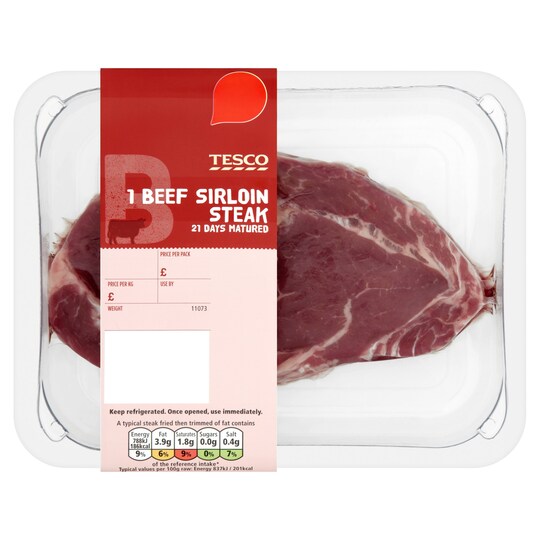 Tesco Sirloin Steak 173g Tesco Groceries