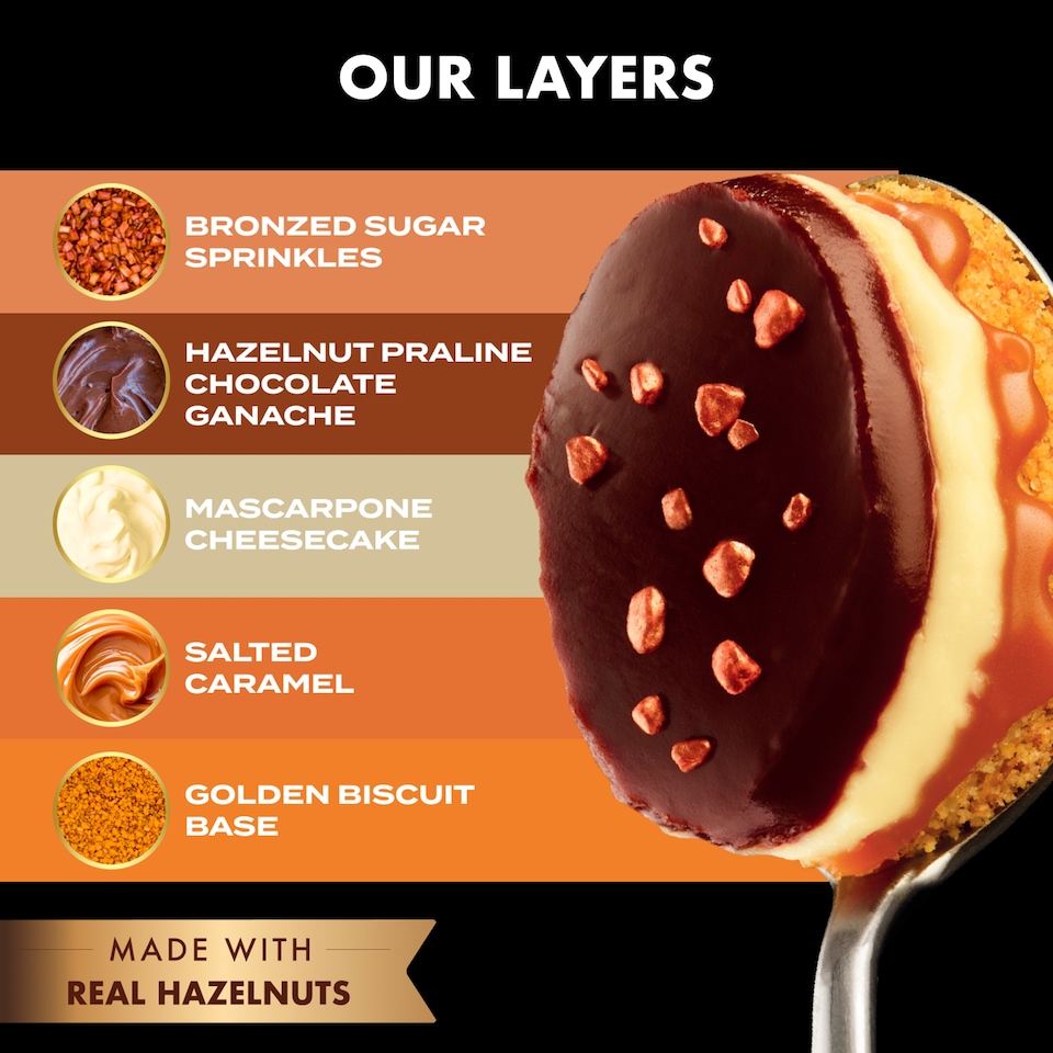 image 1 of Gu Zillionaire Hazelnut Praline Cheesecakes 2x86.5g