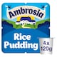 image 1 of Ambrosia Ready To Eat Creamed Rice Pudding 4 X 120G