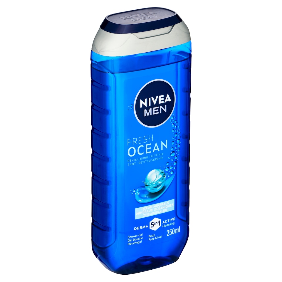 Obrázek 1 pro produkt Nivea Men Fresh Ocean 5 v 1 Sprchový gel 250ml