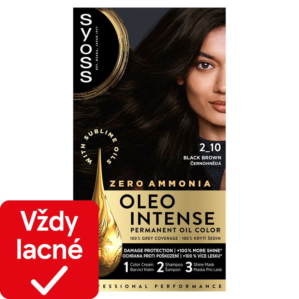 Syoss Oleo Intense 2-10 Čiernohnedý 50 ml