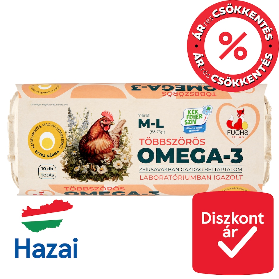 image 1 of Fuchs Extra Yellow Eggs M-L 10 pcs