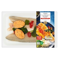 Tesco 2 Chilli, Lime & Ginger Sea Bass Fillets 205g