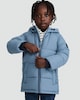 image 2 of F&F Boys Hooded Puffer Jacket in Blue