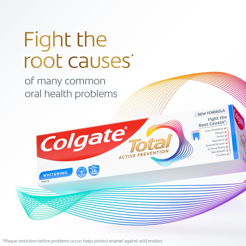 image 1 of Colgate Total Active Prevention Whitening Toothpaste Pump 100ml
