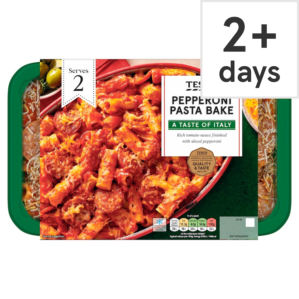 Tesco Pepperoni Pasta Bake 750G
